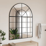 VidaXL Bogenwandspiegel 100x130 cm Eisen schwarz