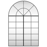 VidaXL Wandspiegelbogen 100x150 cm Eisen schwarz