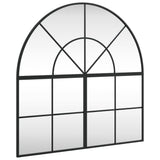VidaXL Wandspiegelbogen 80x80 cm Eisen schwarz