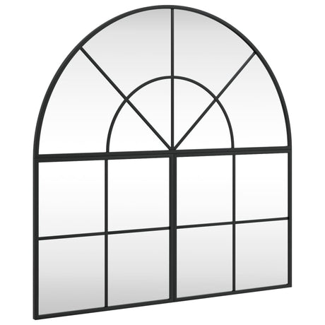 VidaXL Wandspiegelbogen 80x80 cm Eisen schwarz