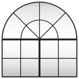 VidaXL Wandspiegelbogen 80x80 cm Eisen schwarz
