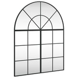 VidaXL Wandspiegelbogen 80x100 cm Eisen schwarz