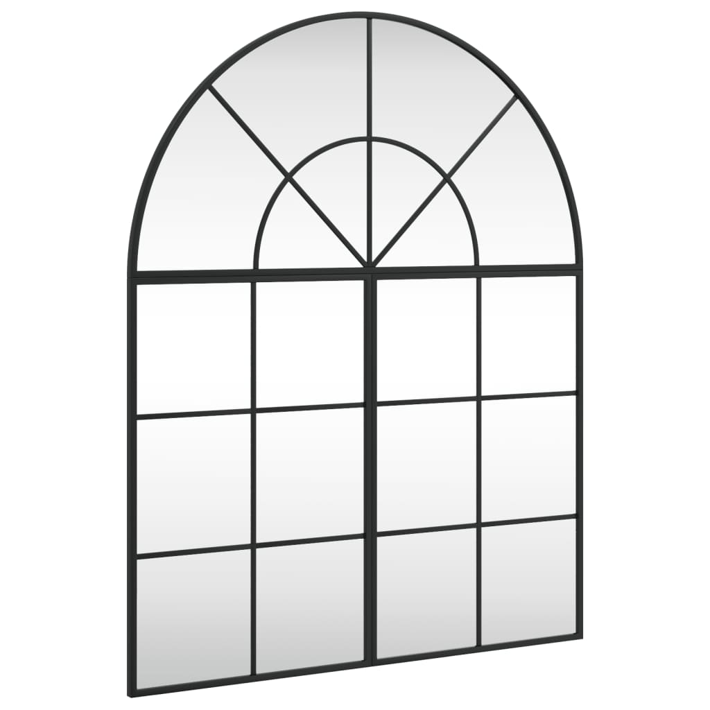 Vidaxx Wandspiegelbogen 80x100 cm Eisen schwarz