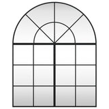 VidaXL Wandspiegelbogen 80x100 cm Eisen schwarz