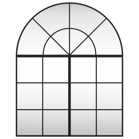 VidaXL Wandspiegelbogen 80x100 cm Eisen schwarz