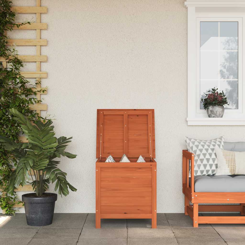 Vidaxl tuinbox 50x49x56,5 cm massief vurenhout bruin