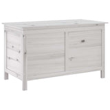 Vidaxl tuinbox 99x49,5x58,5 cm massief vurenhout wit