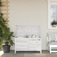 Vidaxl tuinbox 99x49,5x58,5 cm massief vurenhout wit