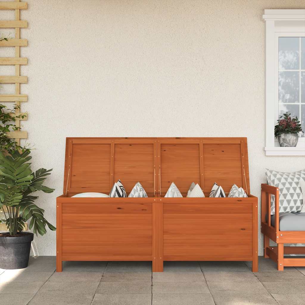 Vidaxl tuinbox 150x50x56,5 cm massief vurenhout bruin