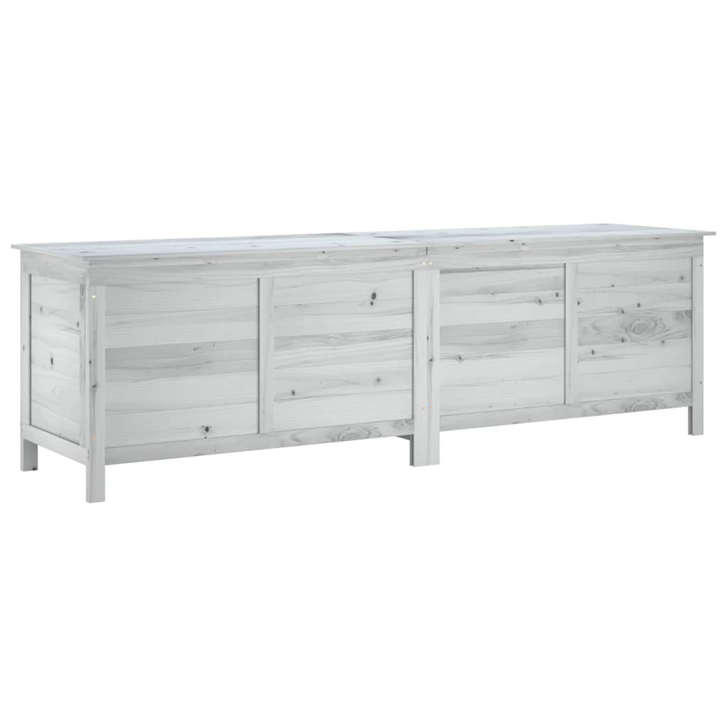 Vidaxl tuinbox 198,5x50x56,5 cm massief vurenhout wit