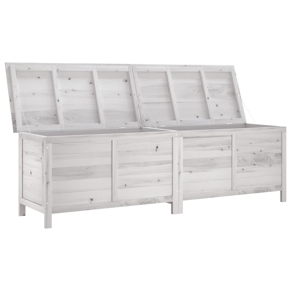 Vidaxl tuinbox 198,5x50x56,5 cm massief vurenhout wit