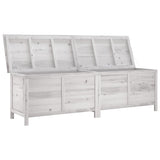 Vidaxl tuinbox 198,5x50x56,5 cm massief vurenhout wit