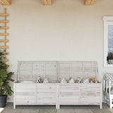 Vidaxl tuinbox 198,5x50x56,5 cm massief vurenhout wit