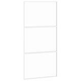 Vidaxx Schiebetür 102,5x205 cm Hartglas und Aluminium weiß