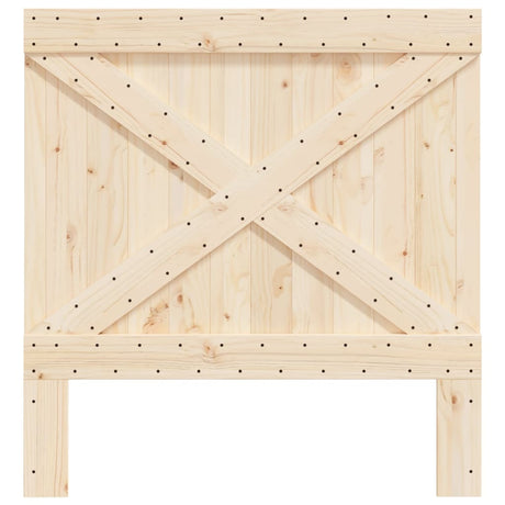 Vidaxl hoofdbord 100x104 cm massief grenenhout