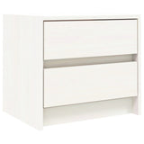 Vidaxl nachtkastje 40x31x35,5 cm massief grenenhout wit