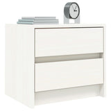 Vidaxl nachtkastje 40x31x35,5 cm massief grenenhout wit