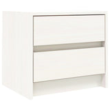 Vidaxl nachtkastjes 2 st 40x31x35,5 cm massief grenenhout wit