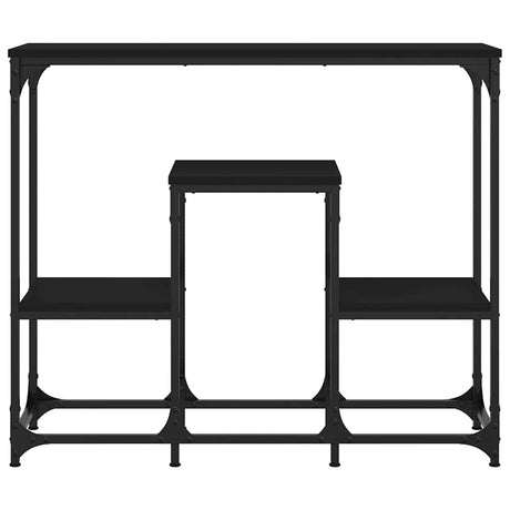 Vidaxl wandtafel 89,5x28x76 cm bewerkt hout zwart
