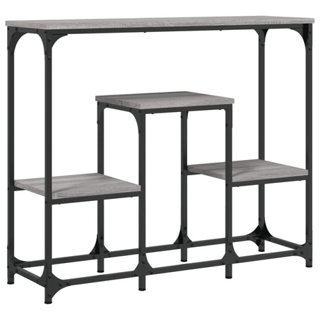 Vidaxl wandtafel 89,5x28x76 cm bewerkt hout grijs sonoma eikenkleurig