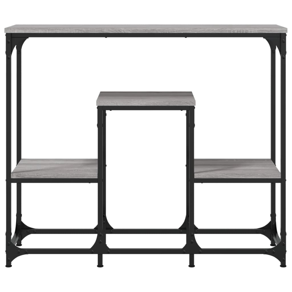 Vidaxl wandtafel 89,5x28x76 cm bewerkt hout grijs sonoma eikenkleurig