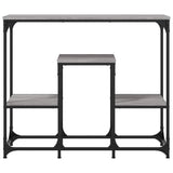 Vidaxl wandtafel 89,5x28x76 cm bewerkt hout grijs sonoma eikenkleurig