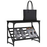 VIDAXL -Schuhregal 60x30x45 cm verarbeitetes Holz schwarz