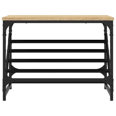 VIDAXL -Schuhregal 60x30x45 cm verarbeitetes Holz Sonoma Eiche farbig