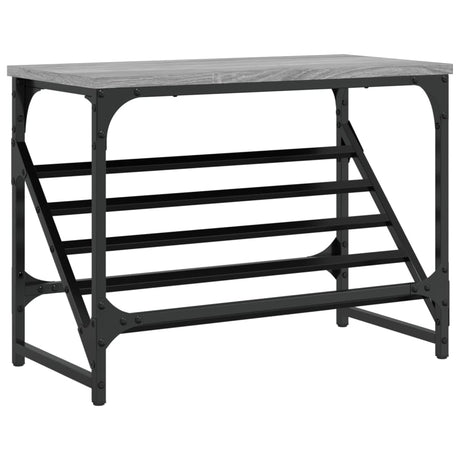 VIDAXL -Schuhregal 60x30x45 cm verarbeitetes Holzgrau Sonoma