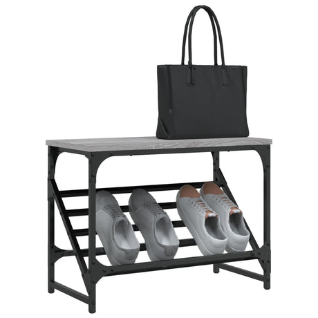 VIDAXL -Schuhregal 60x30x45 cm verarbeitetes Holzgrau Sonoma