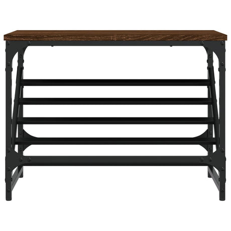VIDAXL -Schuhregal 60x30x45 cm verarbeitete Holzbraunenfarbe