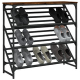 Vidaxx Schuhregal 90x30x85 cm verarbeitetes Holz, geräucherte Eiche