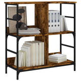 Vidaxl boekenrek 78,5x33x82 cm bewerkt hout gerookt eikenkleurig