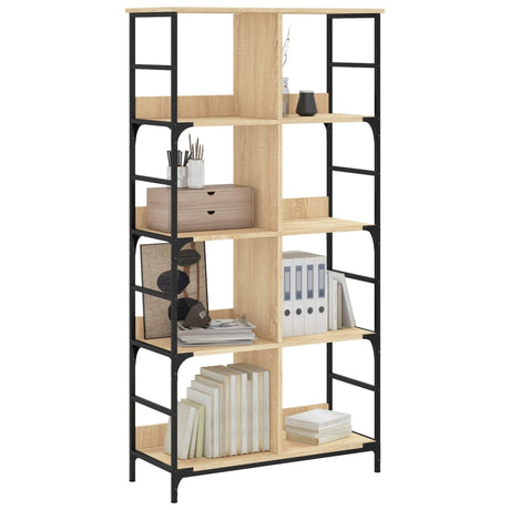 Vidaxl boekenrek 78,5x33x153 cm bewerkt hout sonoma eikenkleurig