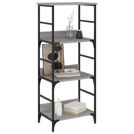 Vidaxl boekenrek 50x33x117,5 cm bewerkt hout grijs sonoma eikenkleurig