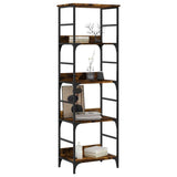Vidaxl boekenrek 50x33x153 cm bewerkt hout gerookt eikenkleurig