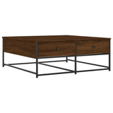 Vidaxl salontafel 100x99x40 cm bewerkt hout bruin eikenkleur