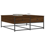 Vidaxl salontafel 100x99x40 cm bewerkt hout bruin eikenkleur