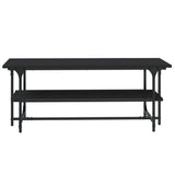 Vidaxl salontafel 100x50x40 cm bewerkt hout zwart eikenkleurig