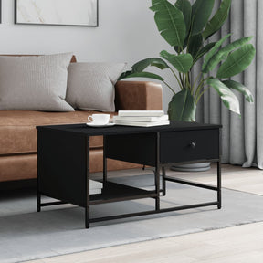 Vidaxl salontafel 85,5x51x45 cm bewerkt hout zwart