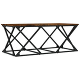 Vidaxl salontafel 100x49x40 cm bewerkt hout gerookt eikenkleurig