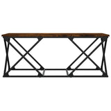 Vidaxl salontafel 100x49x40 cm bewerkt hout gerookt eikenkleurig