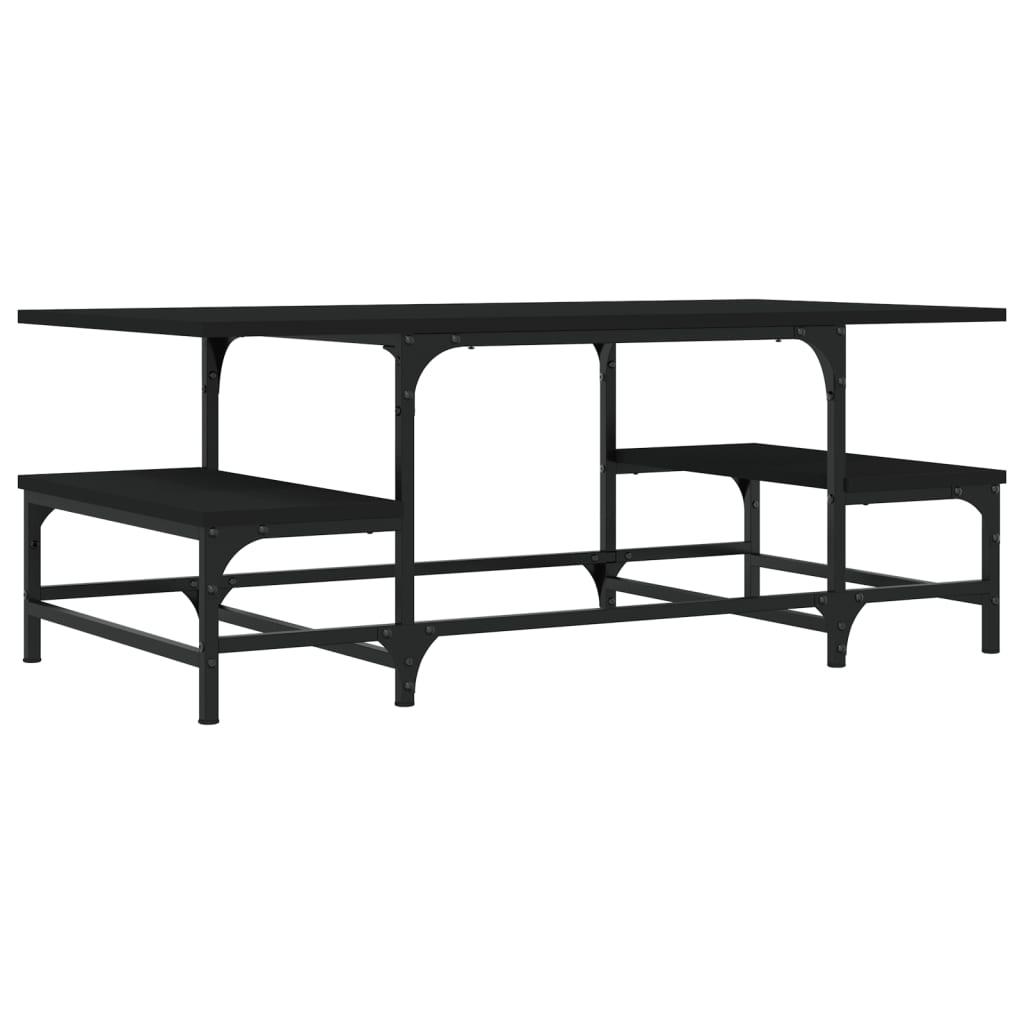 Vidaxl salontafel 100x50,5x40 cm bewerkt hout zwart