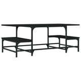 Vidaxl salontafel 100x50,5x40 cm bewerkt hout zwart