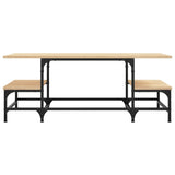 Vidaxl salontafel 100x50,5x40 cm bewerkt hout sonoma eikenkleurig