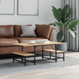 Vidaxl salontafel 100x50,5x40 cm bewerkt hout sonoma eikenkleurig