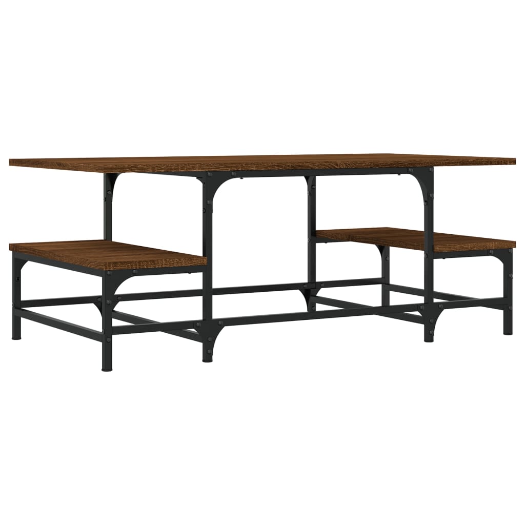Vidaxl salontafel 100x50,5x40 cm bewerkt hout bruin eikenkleur