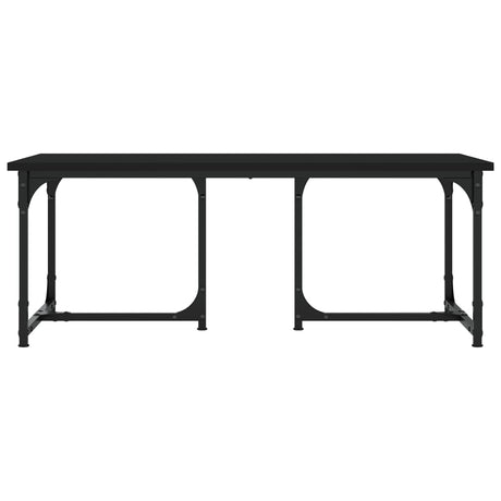 Vidaxl salontafel 90x50x35 cm bewerkt hout zwart