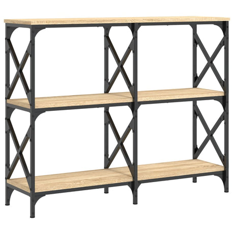 Vidaxl wandtafel 100x28x80,5 cm bewerkt hout sonoma eikenkleurig