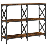 Vidaxl wandtafel 100x28x80,5 cm bewerkt hout gerookt eikenkleurig
